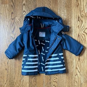 ORCHESTRA Raincoat - Windbreaker - Navy and White - Very good condition - 9M